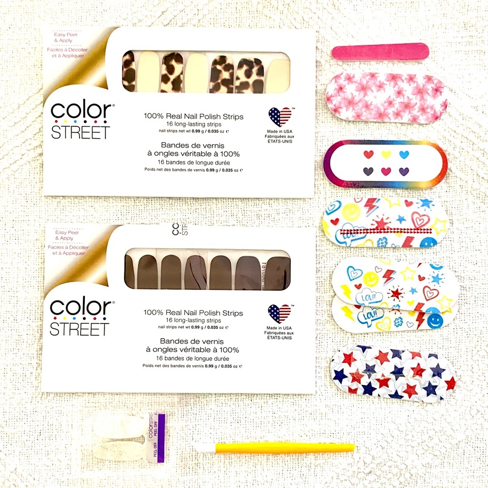 Color Street Bundle of Show & Shell + Made in Milan with Sample & Files